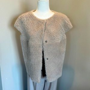 MICHAEL Michael Kors reversible shearling/lather vest/gilet-never worn